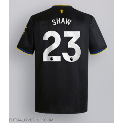 Dres Manchester United Luke Shaw #23 Tretina 2025-26 Krátky Rukáv Dres Manchester United Luke Shaw #23 Tretina 2025-26 Krátky Rukáv